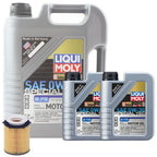 7L Engine Oil Change Kit for Mercedes W205 X253 (0W-30, Liqui Moly, Hengst)