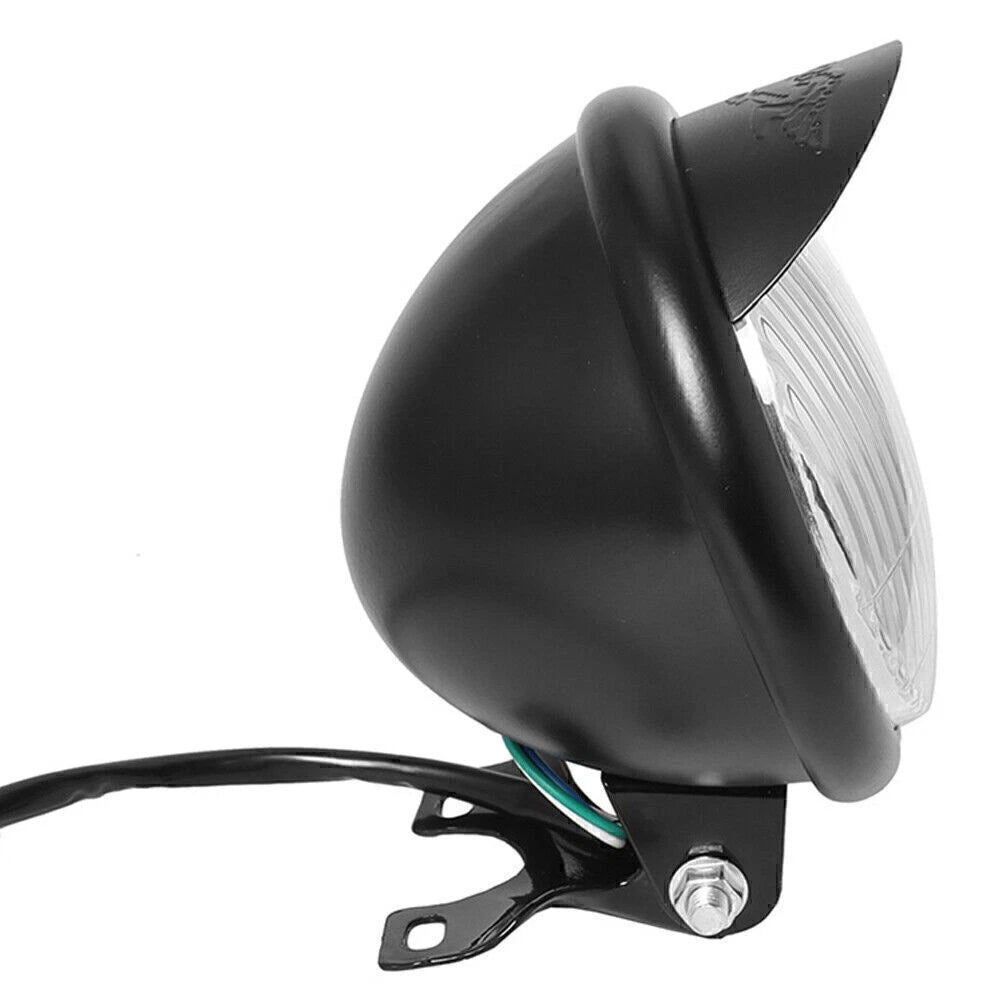 5'' Vintage Metal Front Headlight for Harley Suzuki Honda