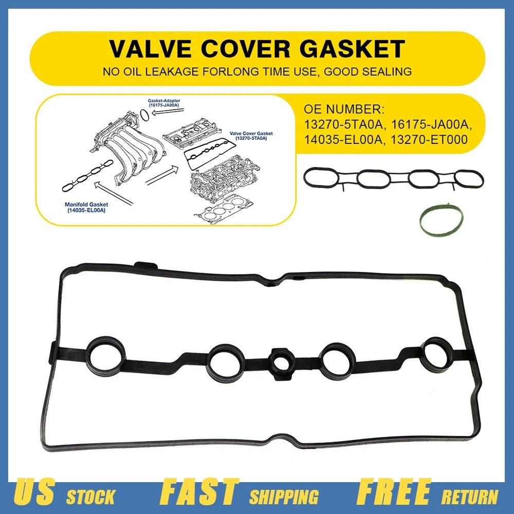 Valve Cover Gasket for Nissan NV200 (2014–2019) 2.0L L4 13270-ET000