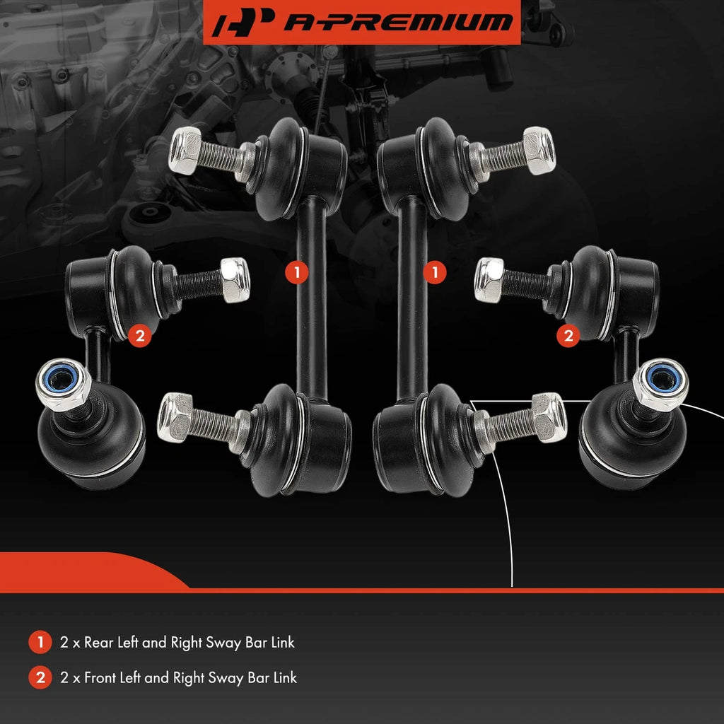 Set of 4 Sway Bar Links for Mitsubishi Lancer (2008–2014)
