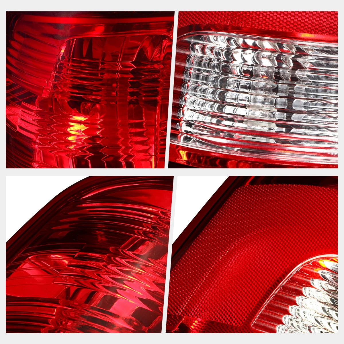 Set of 2 Red Lens Tail Brake Lights for Dodge Ram 1500 2500 3500 (2009–2024)
