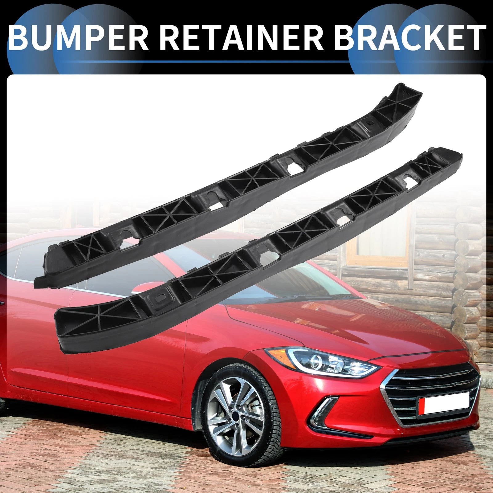1 Pair Rear Bumper Retainer Bracket No.866133X000 for Hyundai Elantra (2011–2016)