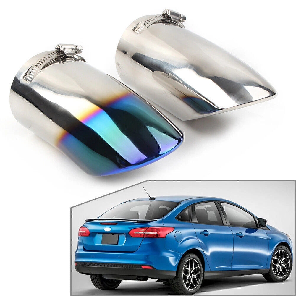 Stainless Steel Rear Exhaust Pipe Tail Muffler Tip for Ford Focus (2011–2016)