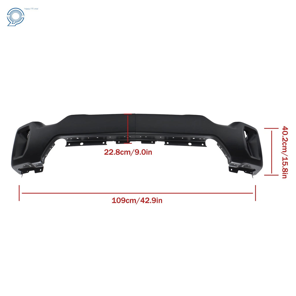 Split Front Bumper for GMC Sierra 2500HD 3500HD (2020-2023) Black