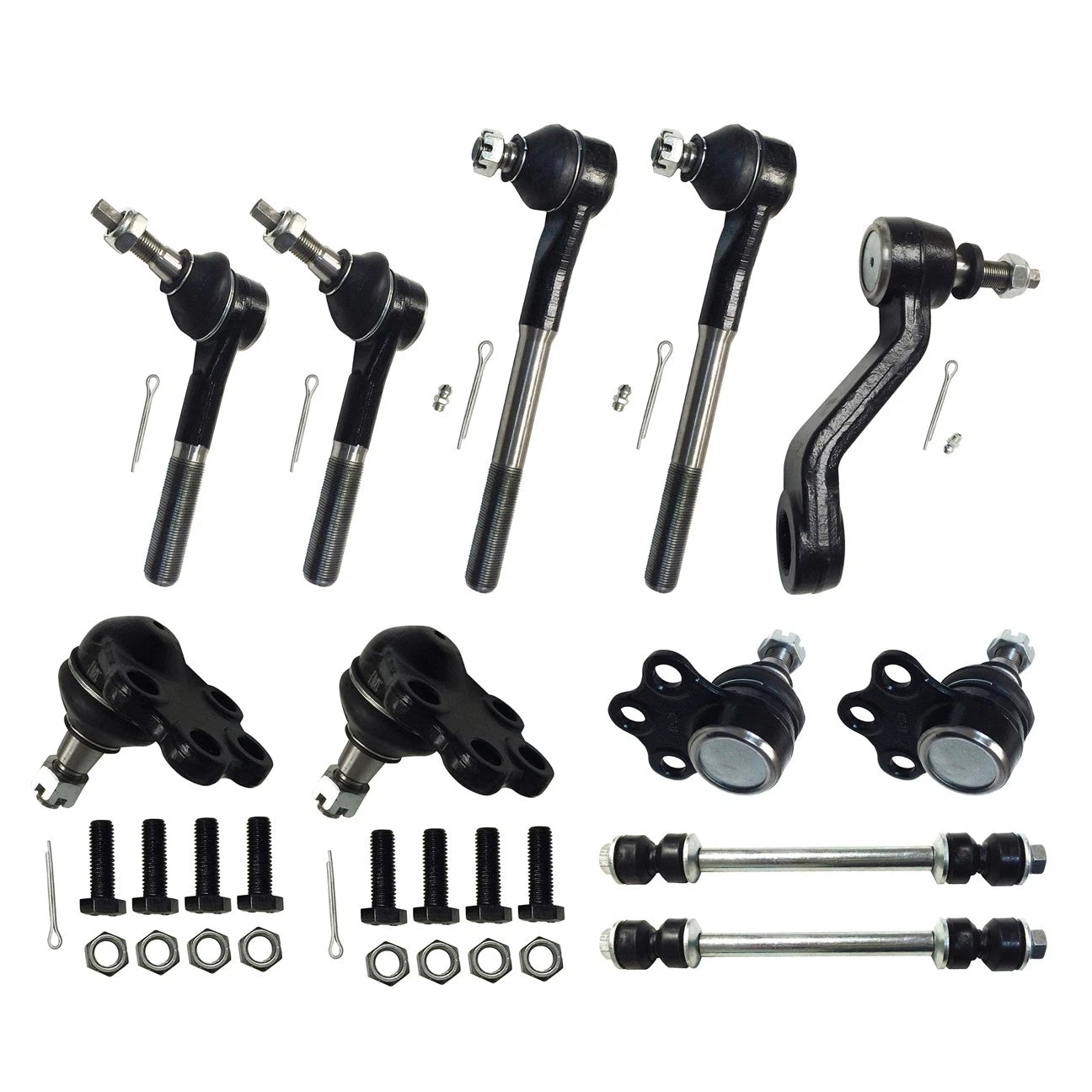 11pc Front Sway Bar Link Ball Joint Tie Rod End Kit for Dodge Ram 1500 (2000–2001)