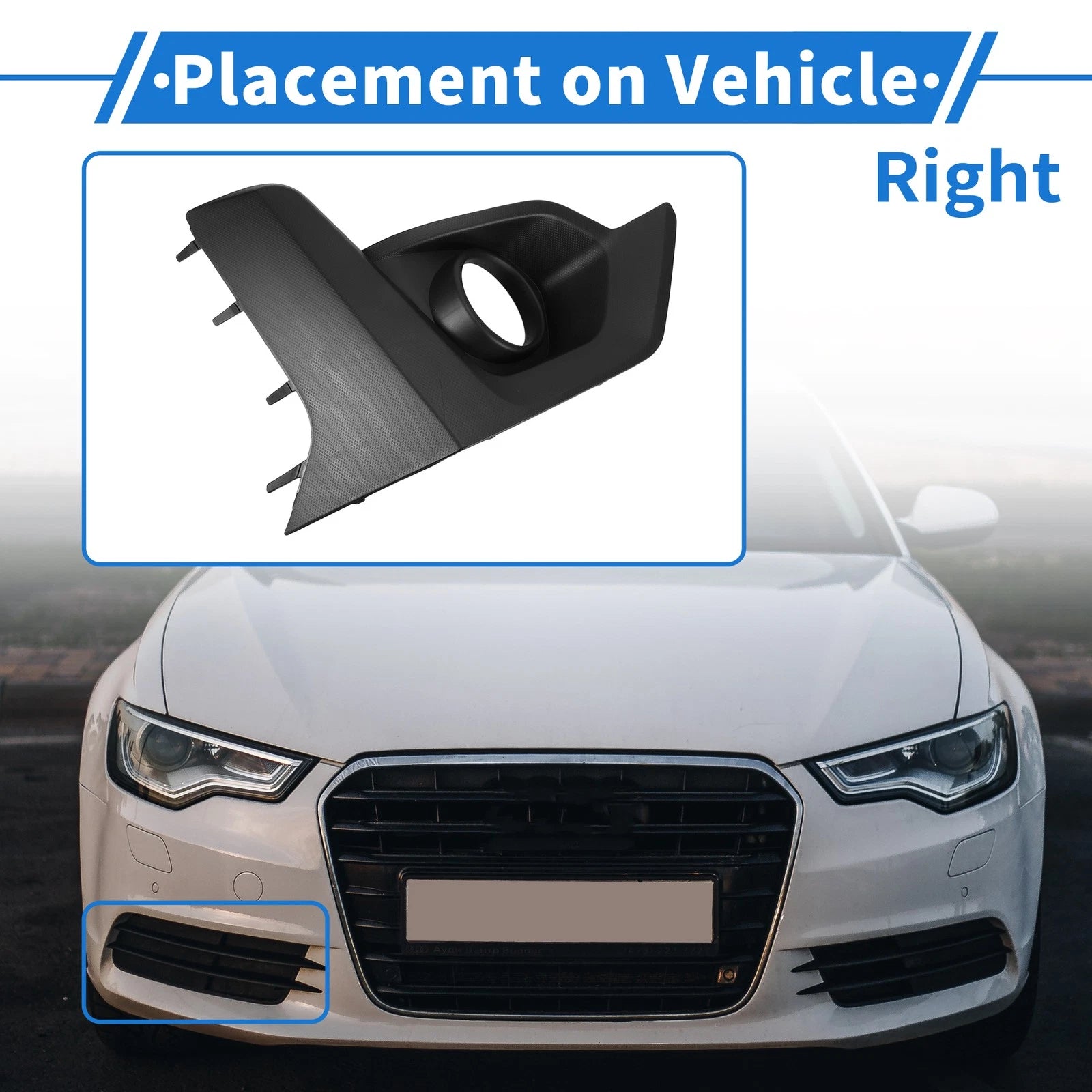 Front Right Fog Light Grill for Subaru Crosstrek (2021–2022) No.57731FL860 ABS