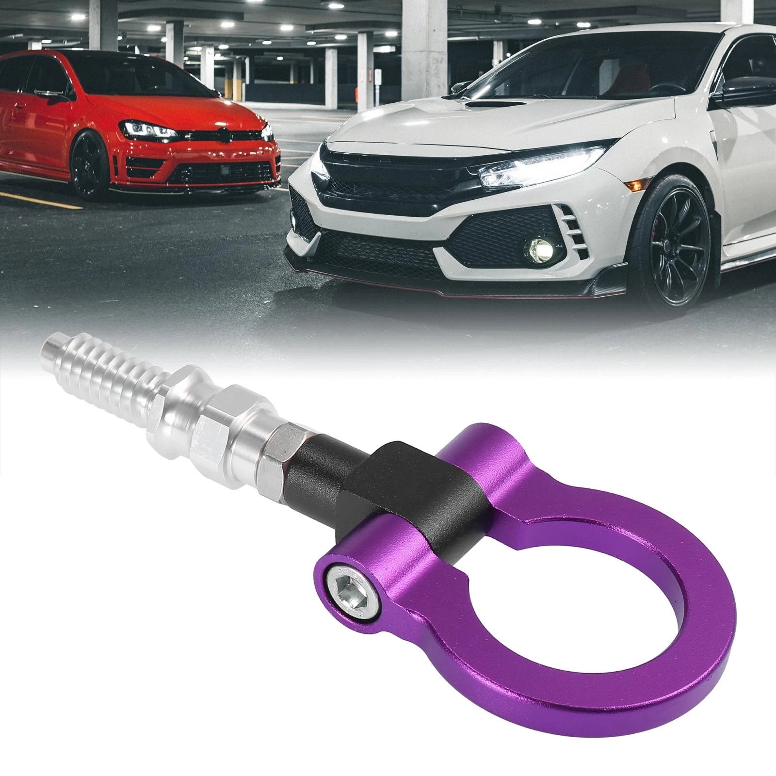 Purple Aluminum Alloy Tow Hook for BMW 325i 335i (2006–2013)