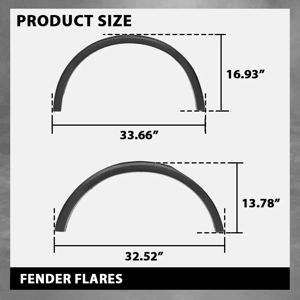 Set of 4 Wheel Arch Molding Fender Flares for Subaru Outback (2015–2019)