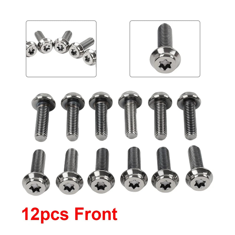 12x Front Disc Brake Bolt Titanium Retaining Screw for BMW S1000RR M1000RR (2019–2024)