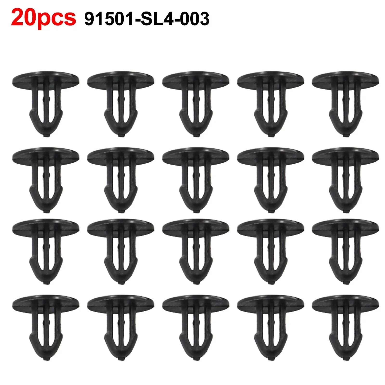 Clip / 10mm / Cowl Grille Clip Nylon Stem 20pcs for Civic Del Sol