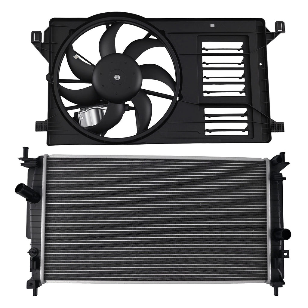 Radiator and Cooling Fan Kit for Mazda 3 2.0L 2.5L 2010-2013 LF8B15025H 622400