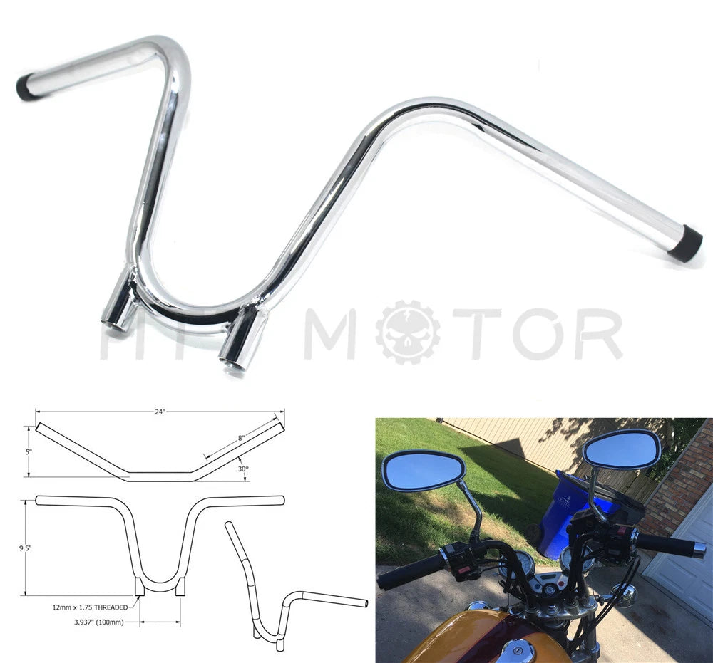 7/8" 22mm Bootlegger Handlebar for Yamaha TX650 (1970–1973)