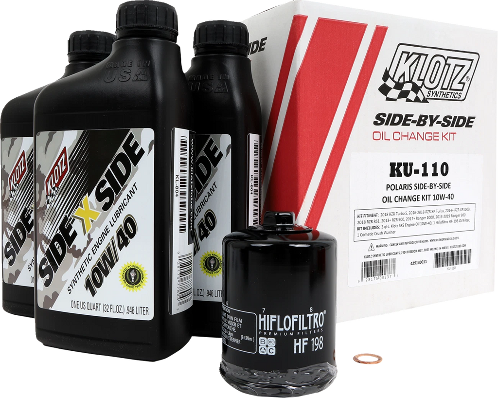 Oil Change Kit for Polaris (10W/40 KU-110)