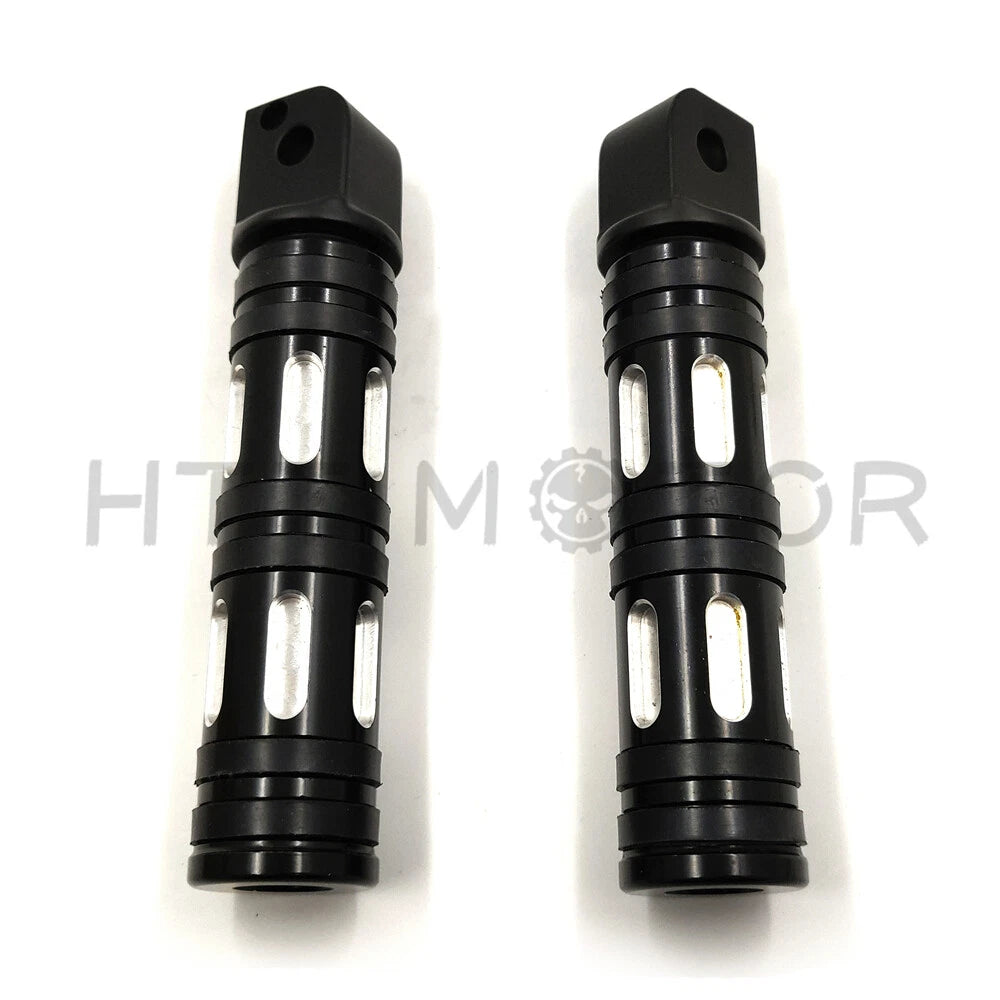Black Edge Cut Footpegs for Harley Softail Slim FLSL, Breakout FXBR (2018–2023)