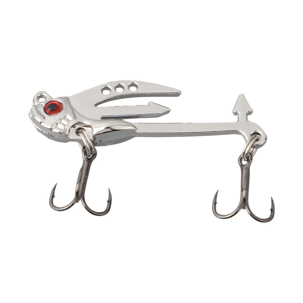 Fishing Lures Set of 4 Metal Spoon Baits Iron Plate Vib Road Bait