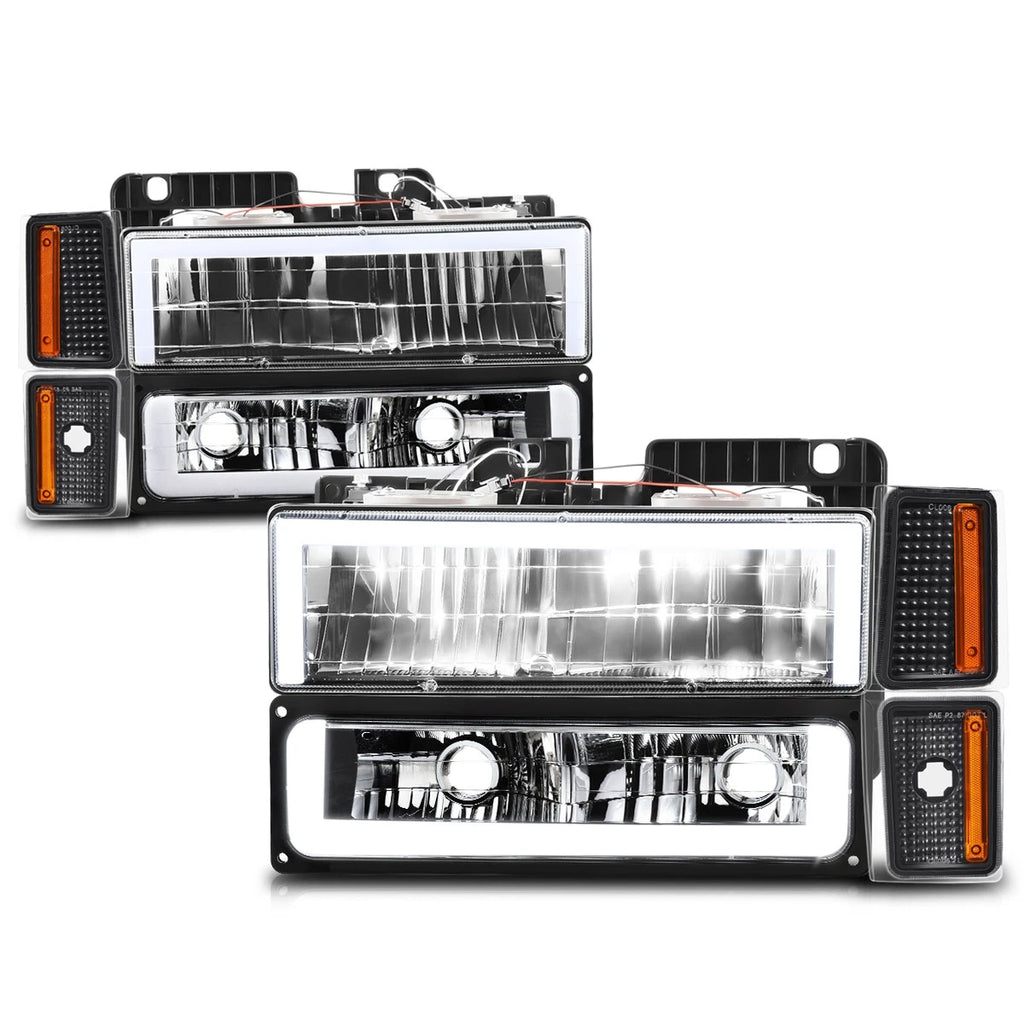 Projector Headlights for Toyota Camry (2015–2017) Black Housing Amber Signal