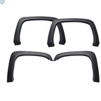 Set of 4 Black Fender Flares for Chevy Silverado 1500/2500HD/3500HD (2007–2013)