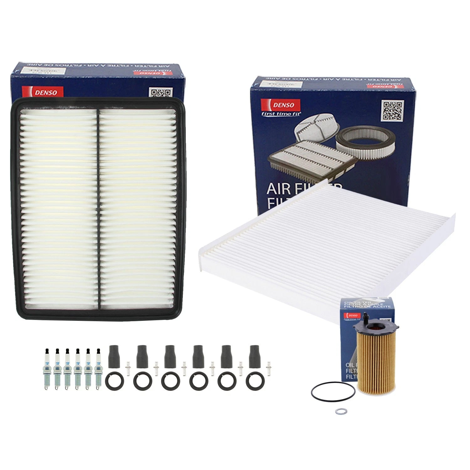 Denso Tune Up Kit & NGK 6 Spark Plugs for Kia Sorento 2014