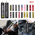 Funny Men Cool Double-Sided Embroidery Car Racing Keychain for Auto & Bike