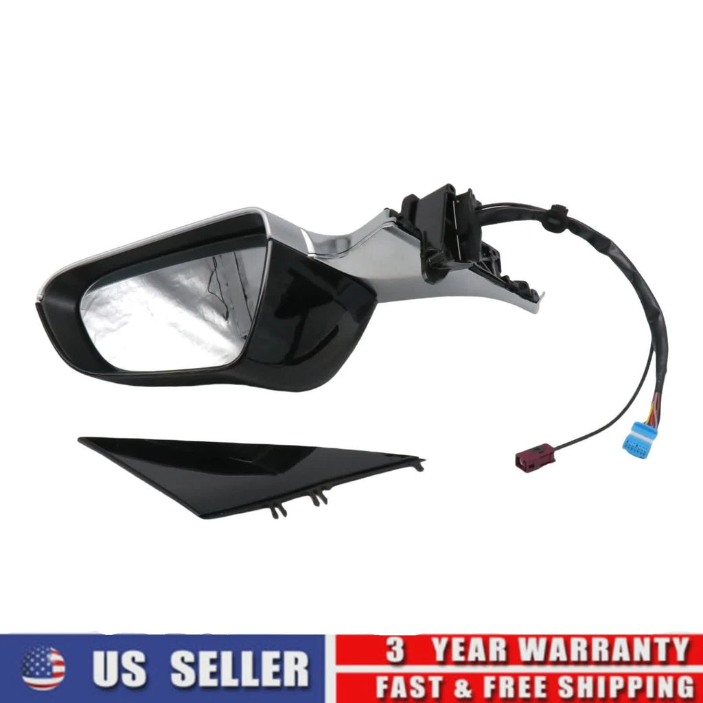 Right Passenger Side Mirror for Tesla Model 3 (2017–2023) Heated Power Fold Black