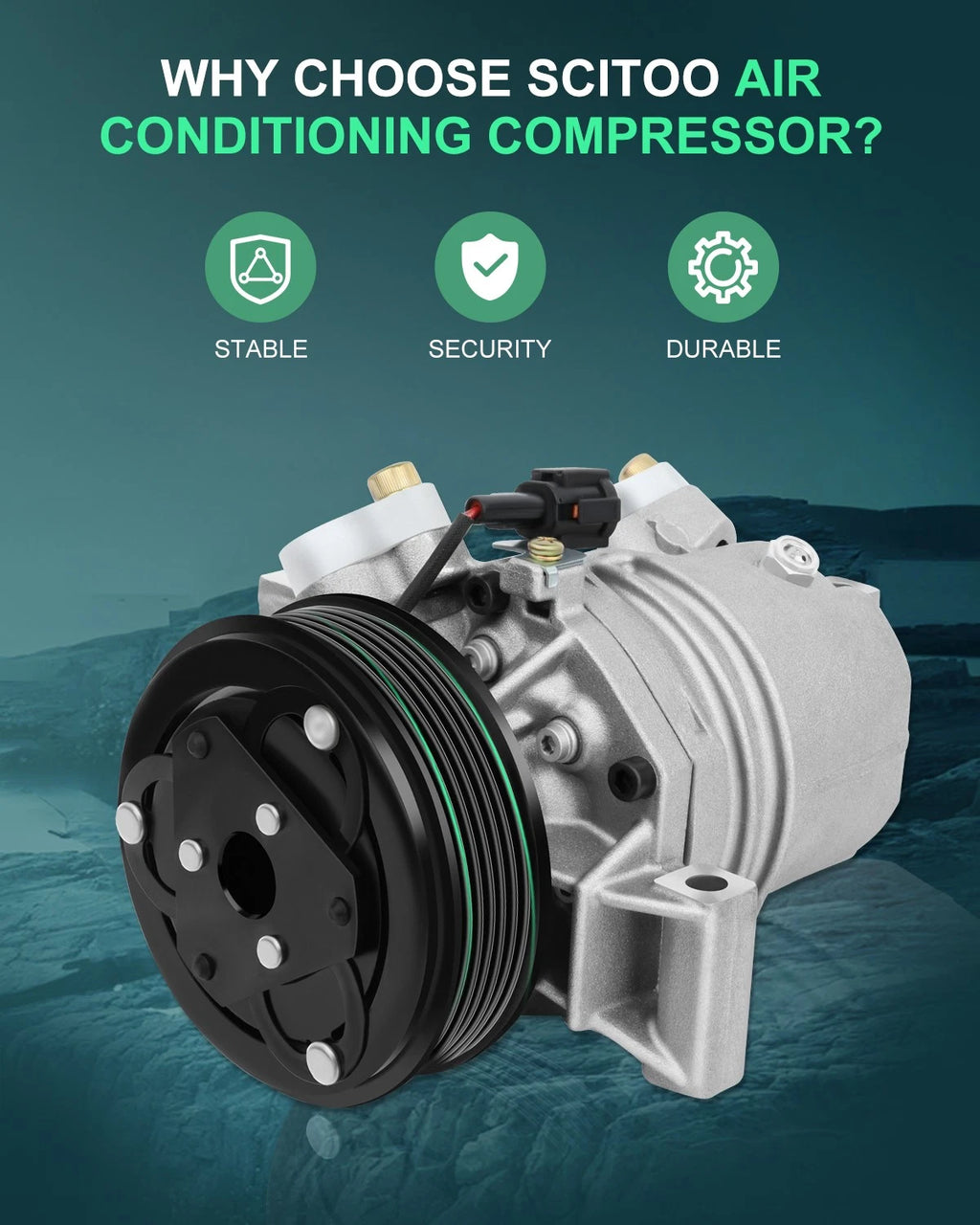 A/C Compressor for Nissan Cube (2009–2010) & Versa (2012) 1.8L, 1.6L