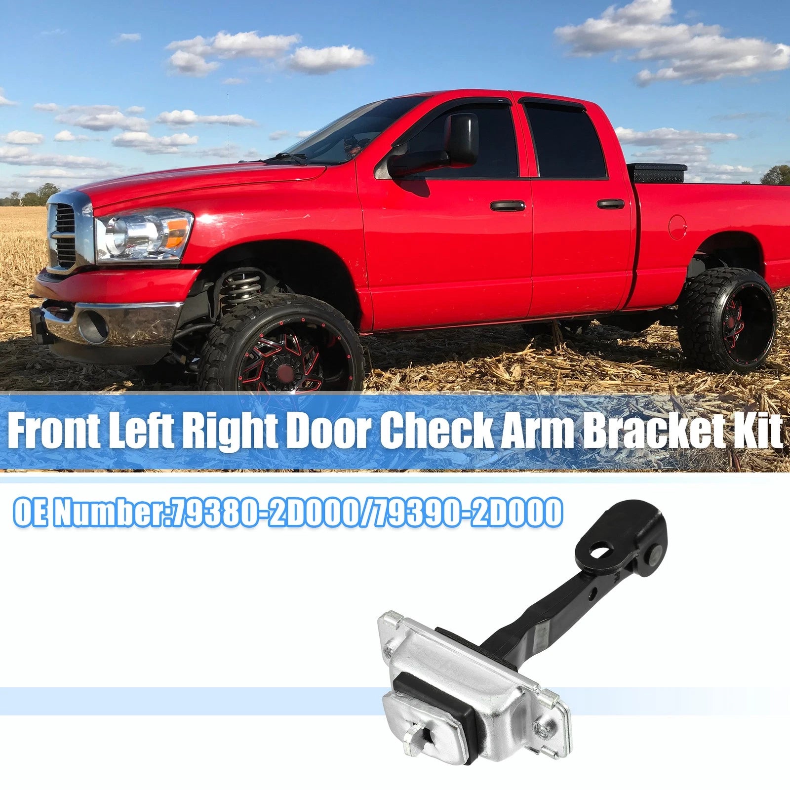 Front Left Door Hinge Check Stop Strap for Hyundai Elantra (2001–2006) No. 79380-2D000