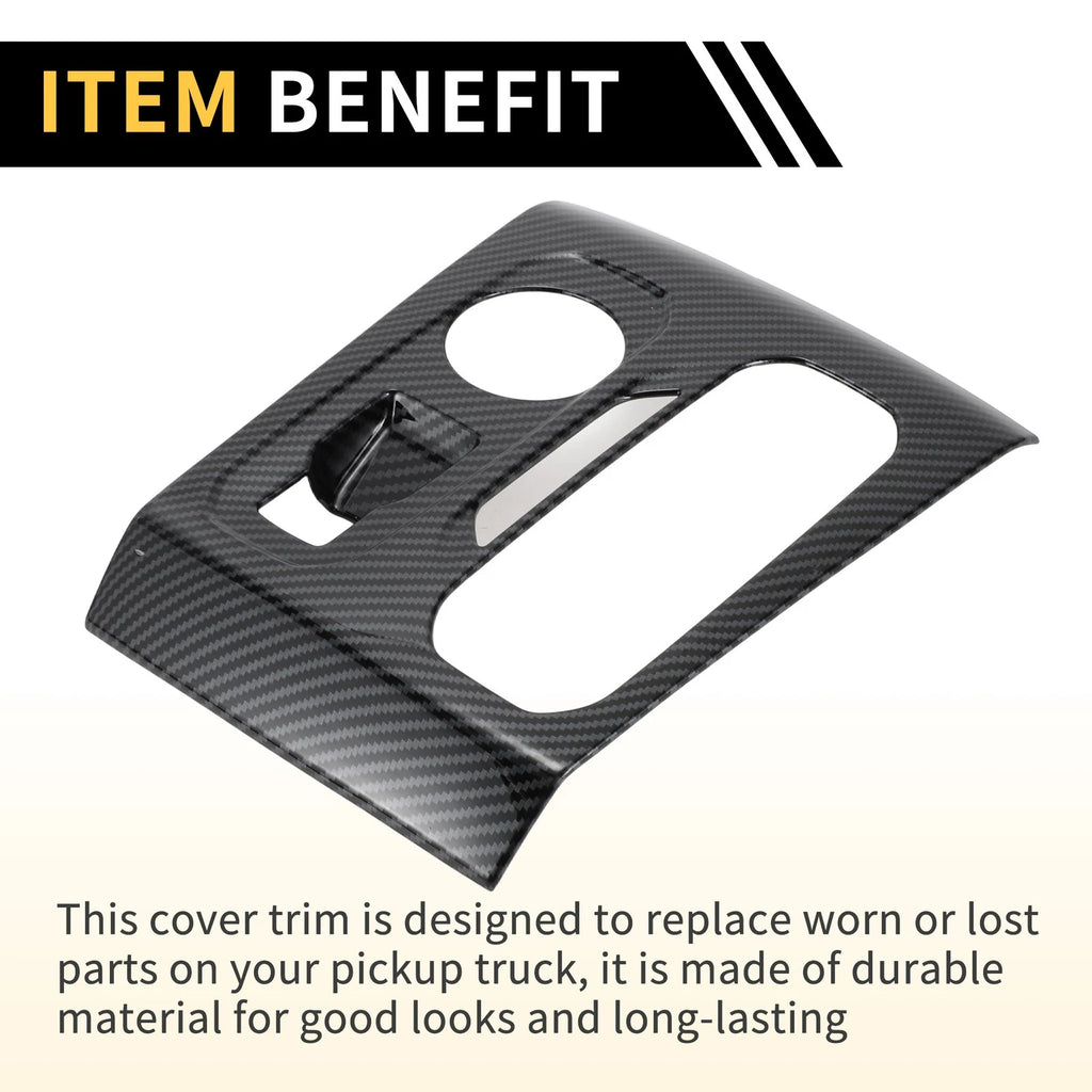 Console Gear Shift Frame Cover for Chevy Colorado (2023–2024) Carbon Fiber