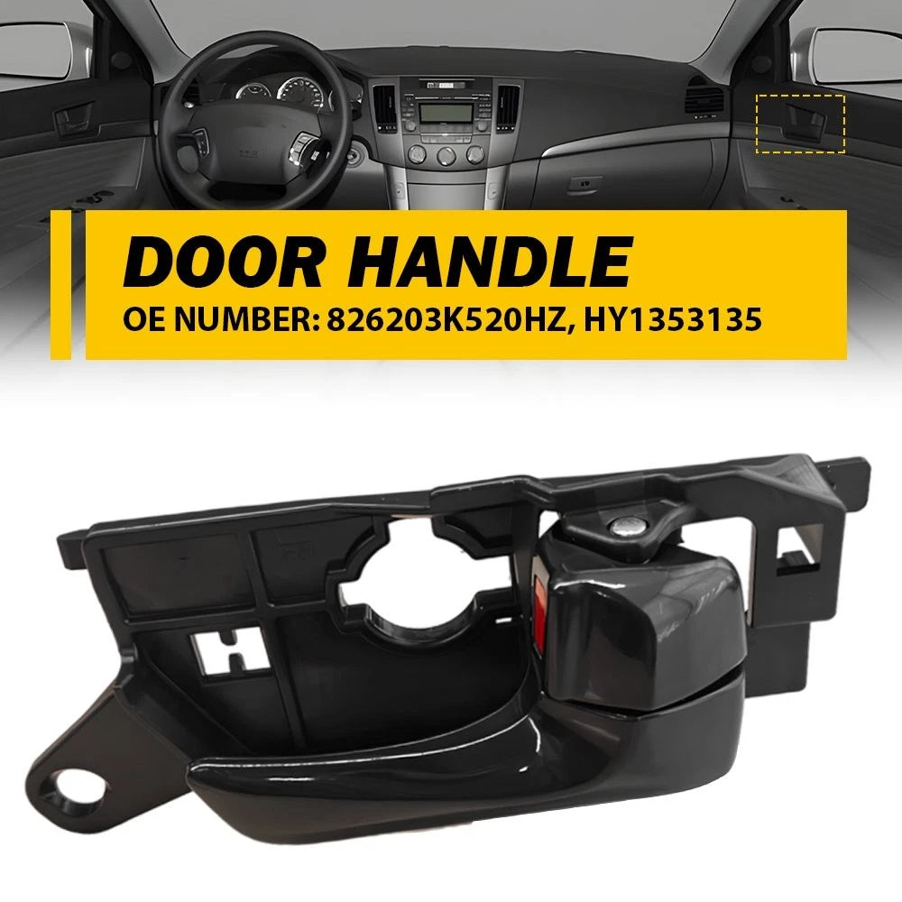 Interior Door Handle for Hyundai Sonata (2008–2010) Front Right Gloss Black