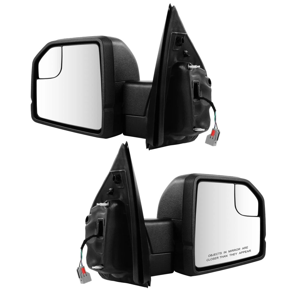 Pair Power Side Mirrors with Temp Sensor for Ford F-150 (2015–2020)