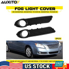2X Front Fog Light Cover Trim Bezel for Toyota Avalon (2008–2010) Black ABS