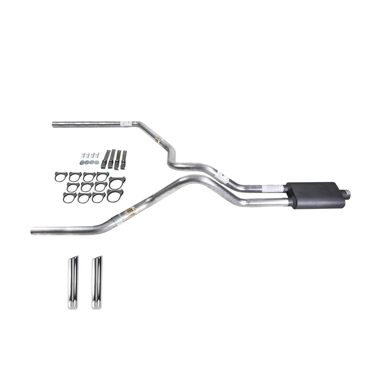 Dual Exhaust MA Pipe with Flowsound Muffler & RW Tip for F150 (1987–1994)