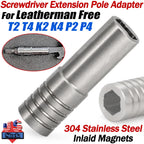 Multitool Bit Screwdriver Extender Adapter for Leatherman Free T2 T4 K2 K4 P2 P4