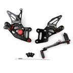 CNC Aluminum Rearsets Footpegs for Suzuki GSX-R 1000 (2017–2023)