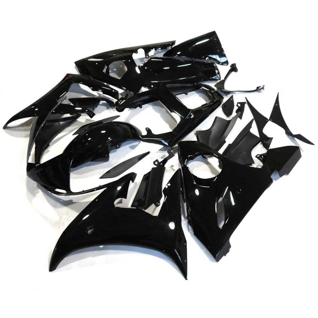 Glossy Black ABS Bodywork Fairing Kit for Yamaha YZF R6 (2003–2004) R6S (2006–2009)