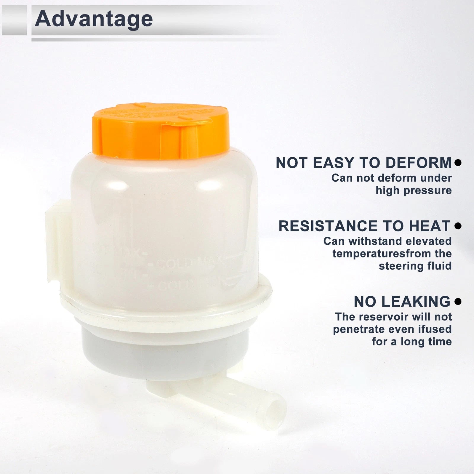Power Steering Reservoir for Subaru Outback (2000–2004) 1 Pc White