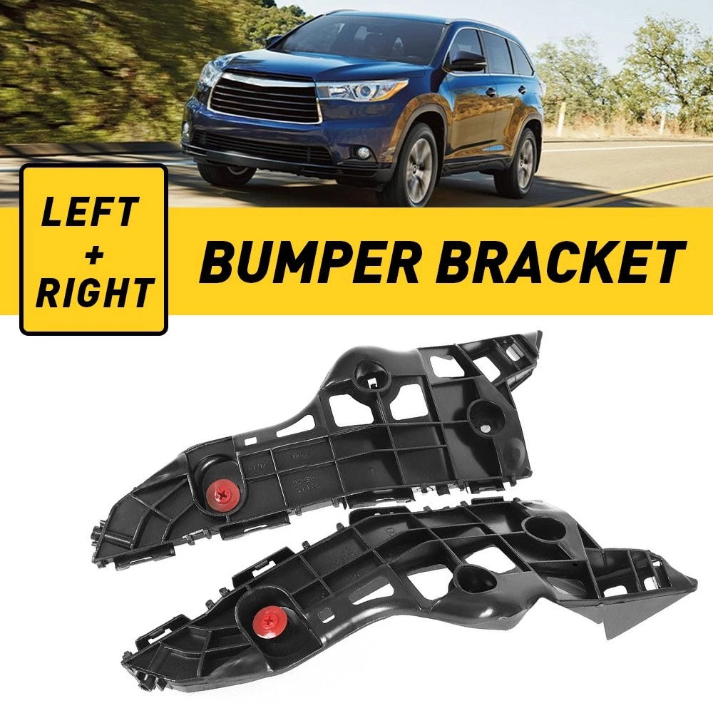 Set of 2 Front Bumper Retainer Brackets for Toyota Highlander (2014–2019)