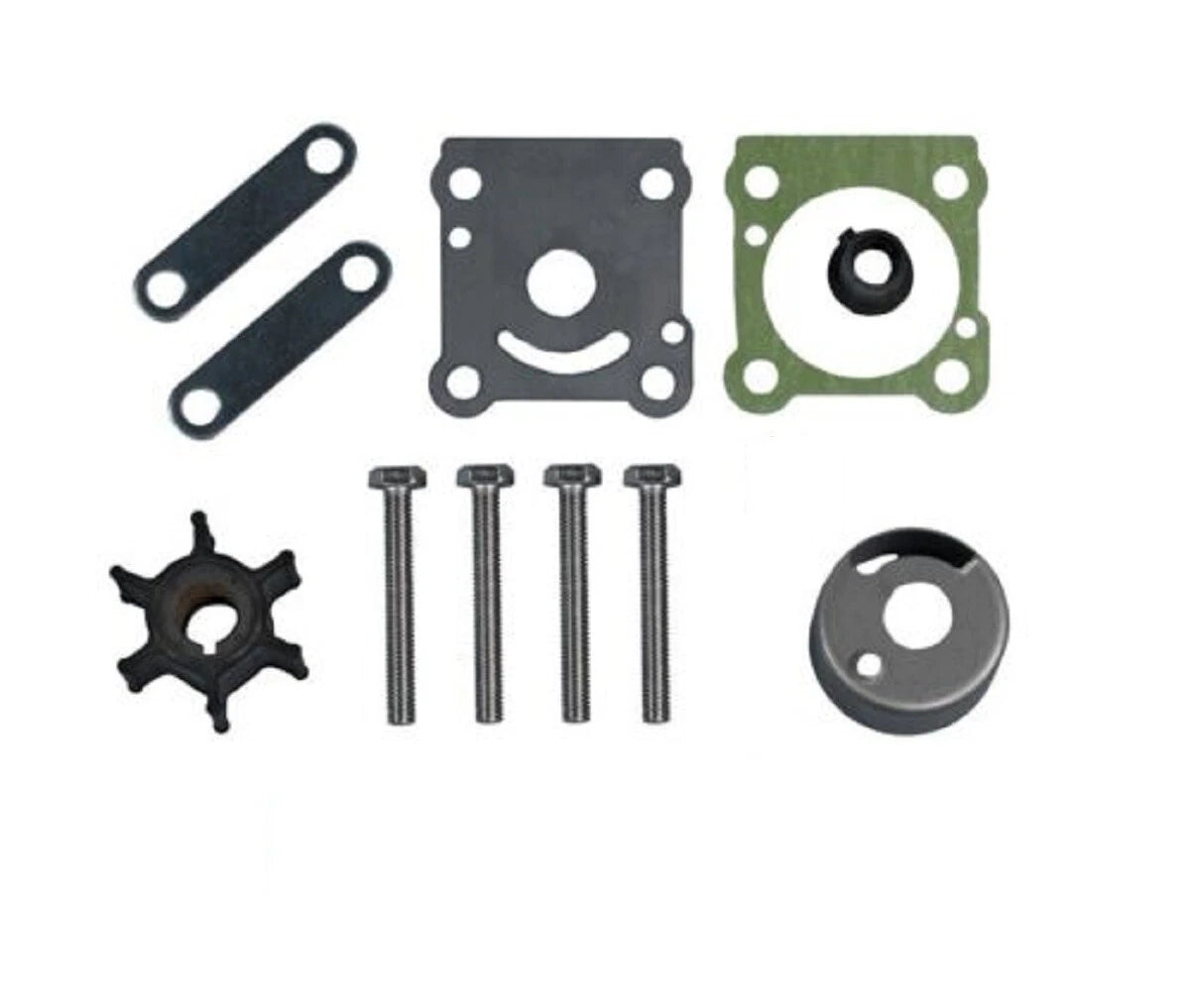Water Pump Impeller Repair Kit for Yamaha Outboards 6HP 8HP (6N0-W0078-A0)