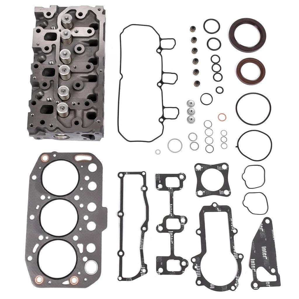 Cylinder Head with Gasket for Yanmar VIO15-3, Hitachi ZAXIS17U-2 (2000–2023)
