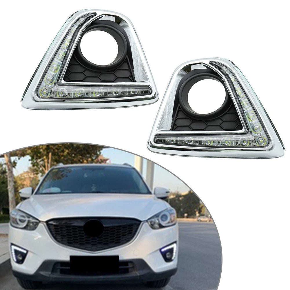 2X LED Daytime Running Lights DRL Pure White for Mazda CX-5 (2012–2014)