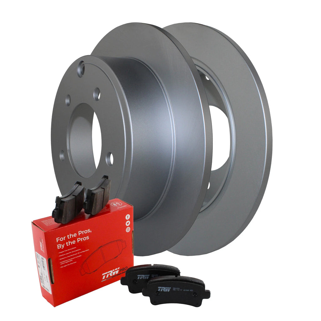 Rear Brake Kit 262mm Rotors TRW Ceramic Pads for Chrysler Dodge Jeep Mitsubishi