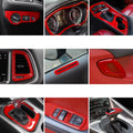 Sporty Racing Red Interior Trim Cover Decor for Dodge Challenger (2015–Up)