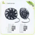 2X 7" Radiator Condenser Cooling Fan for Mustang Jeep Wrangler