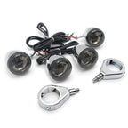 Chrome Turn Signals Kit for Harley Davidson Bullet (41mm)