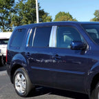 6Pc Chrome Pillar Post Covers Replacement for Honda Pilot (2009–2015)