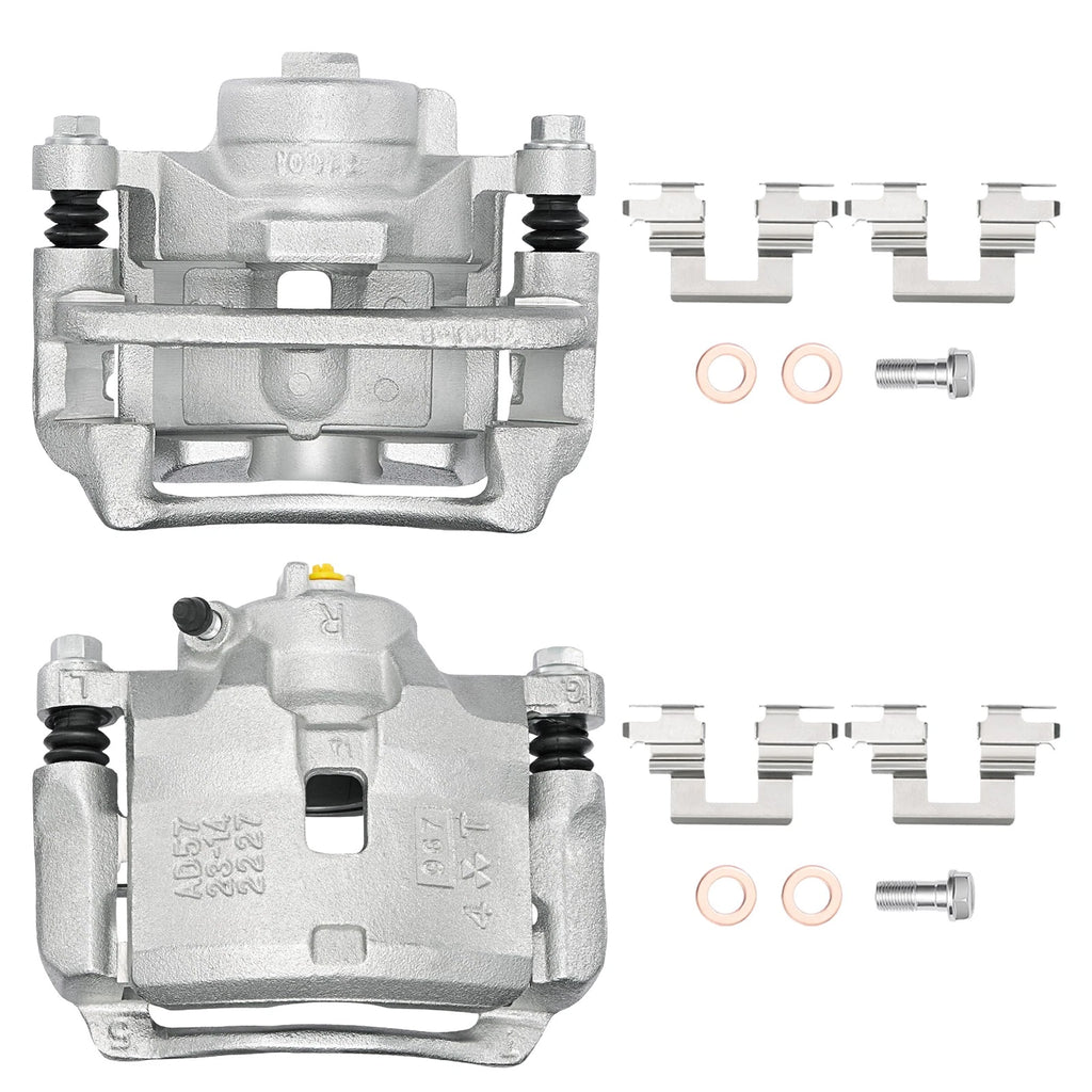 Pair Front Brake Calipers w/ Bracket for Acura CL (1997–1999)