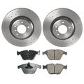 Disc Brake Pad and Rotor Kit for Akebono (348mm) (Ceramic) (EURO)
