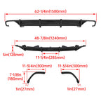 Carbon Fiber Rear Bumper Diffuser Lip V1 for Honda Accord (2018–2021)