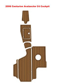 Cockpit Pad for Centurion Avalanche C4 (2006) - EVA Faux Foam Teak Deck Mat