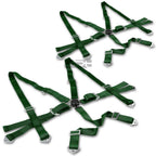 2X 3" Camlock Harness Rod Adjustable Shoulder Racing Seat Belts for Universal