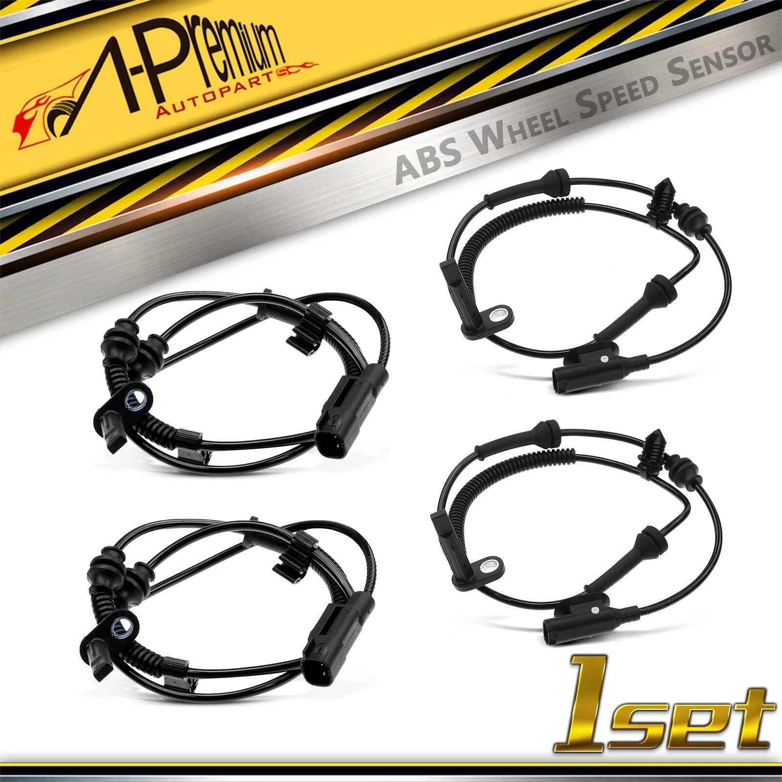 Set of 4 ABS Wheel Speed Sensors for Jeep Cherokee (2014–2020)